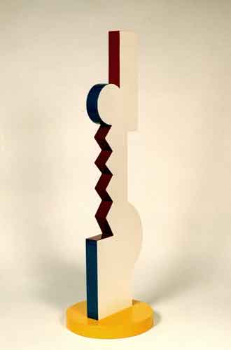 painted wood sculpture