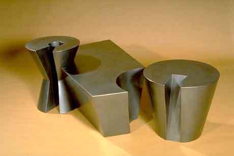 Bronze Coffee Table open